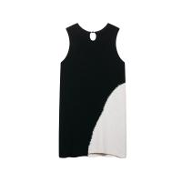 Vestido Corto de Punto sin Mangas con Cuello Redondo Moda de Verano para Mujeres - details 2