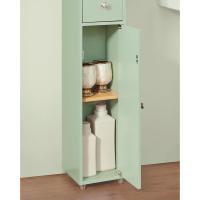 Mueble de Baño de Alto Estante Estanterías con 2 Puertas y Cajón Blanco Tamaño 20x20x180cm - details 44