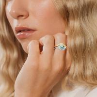 Juego de anillos apilables de sol y luna para mujer, joyería celestial ajustable, anillos a juego para mujer, anillos de amistad para mejores amigos, anillos apilables de Luna y sol para niñas adolescentes - details 2