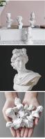 Estatua de escultura de busto de David Venus Mozart, héroe de diosa de la mitología griega, modelo de práctica de boceto de yeso, decoración de habitación - details 1