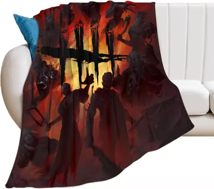 Dead by Daylight-Manta de tiro cálida Premium, mantas impresas Ultra suaves, edredón de aire acondicionado agradable para la piel - 1