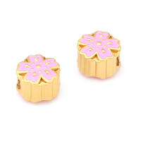 Pulseras de Brass Dorado Mate 4PCS Grande Agujero Abalorios para Hacer Joyas DIY - details 169