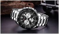 Reloj de Cuarzo CURREN 8077 Resistente al Agua Empresarial Casual con Correa de Acero Inoxidable - details 5