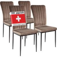Silla de Comedor, Juego de 4 sillas, Negro - details 13