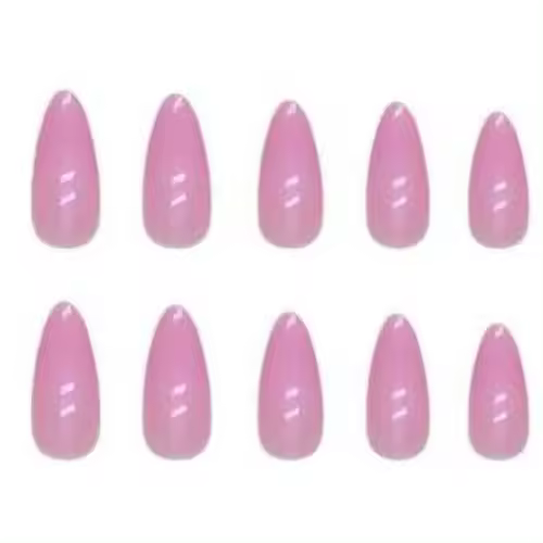 24 uñas postizas adhesivas tipo espejo, uñas postizas metálicas, uñas postizas removibles con adhesivo, uñas postizas de cobertura total - 1