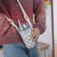 Bolsa de red para botella colgante bohemia, soporte para botella de agua tejido a mano, cuerda de algodón, soporte decorativo para taza de café - details 4