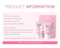 LAIKOU-Conjunto de cuidado de la piel con flor de cerezo, crema para ojos con esencia, crema Facial, producto para el cuidado de la piel, Kit de productos faciales, juegos de 3 piezas para el cuidado de la piel - details 1
