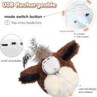 Juguete Inteligente para Gatos Rana de Plegado Interactiva Ejercicio de Caza para Gatos Interior - details 12