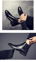 Chelsea botas de cuero genuino otoño e invierno botas de los hombres británicos - details 6