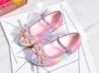 Zapatos de princesa con lazo para niños, zapatos de tacón alto de cuero con purpurina, para actuaciones, para fiesta y boda - details 1