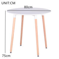 EGOONM-mesa de comedor redonda nórdica, Juego de 4 sillas de comedor con cojín de PU para comedor, Cocina, Restaurante, balcón y hogar - details 4