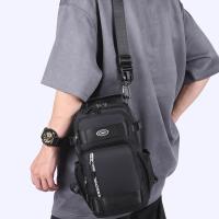 Bolso de hombro a la moda para hombre, bolso de pecho multifunción de gran capacidad, bolso de mensajes deportivo, bolso cruzado de tela de Color sólido para hombre - details 16