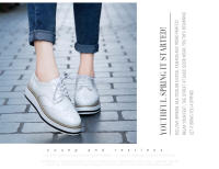 Zapatos informales de cuero genuino para mujer, zapatillas con cierre de cordones, zapatos planos Derby, Retro Brock, Oxfords - details 17