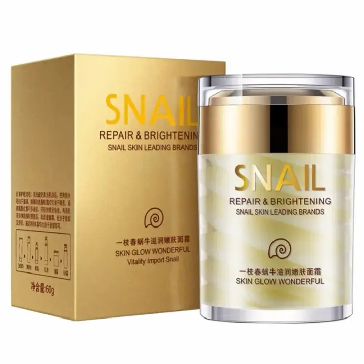Crema Facial de colágeno de Caracol, crema reafirmante Facial antienvejecimiento, blanqueadora, antiarrugas, bolsas para ojos, producto coreano para el cuidado de la piel, 60g - 1