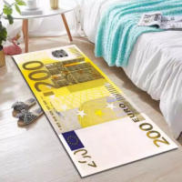 Alfombra de dólar de papel de cocina creativa, alfombra de papel de dinero, alfombra de puerta de entrada para el hogar - details 7