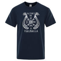 Camiseta con Estampado de Leyenda Vikinga para Hombre, Prenda de Algodón, Manga Corta, Estilo Retro, Valhalla Odín, Camisa Clásica de Verano, 2022 - details 9