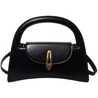Bolso Cruzado Chic en Negro con Cierre de Oro Diseño Francés Vintage para Mujeres - details 3
