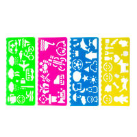 Tarjetas de papel con plantilla de grafiti para niños, 5 piezas, DIY, dibujo de notas, colores mágicos, arcoíris - details 5