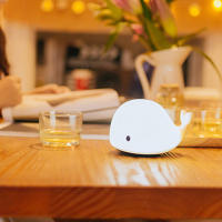 Luz Nocturna recargable por USB para niños, Animal de silicona suave, dibujos animados, Ribbot, perro Panda, ballena, Delfín, regalo para niños - details 6