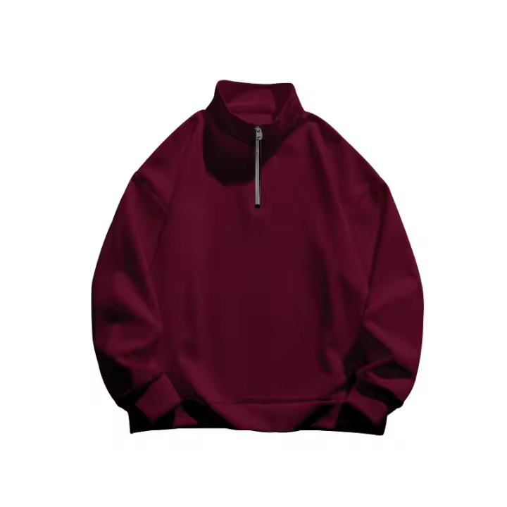 Ropa deportiva de lana para hombre, top de manga larga, cuello alto, otoño e invierno. - 1