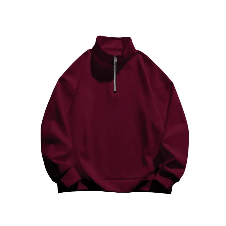 Ropa deportiva de lana para hombre, top de manga larga, cuello alto, otoño e invierno. - 1