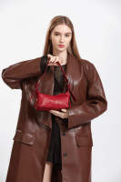 Bolso bandolera de cuero con cremallera, estilo retro europeo y americano, nuevo. - details 29