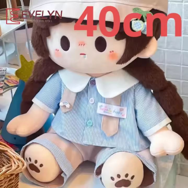Evelyn 40CM Love and Deepspace Xavier Zayne Rafayel ralayo Sylus Caleb muñeco de peluche de algodón ropa traje camisa pantalones - 1