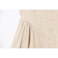 BUNO-Casual Chic vestido de mujer a cuadros Halter sin mangas drapeado cremallera Vestidos cortos nueva moda 2025 Primavera Verano vestido de vacaciones. - details 9