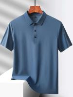 Campamento de verano para hombres, M-5XL, camiseta de manga corta de secado rápido, palo de golf elástico de seda helada transpirable, morado, 18 colores - details 16