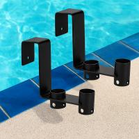 Ganchos para colgar valla de piscina de alta resistencia, herramienta de limpieza de piscinas de fácil instalación, organizador multifuncional para ahorrar espacio, 2 uds. - details 3