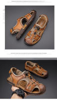 Sandalias de los hombres de cuero Baotou Casual zapatos de playa de los hombres de verano al aire libre deportes río seguimiento fresco zapatillas antideslizantes zapatos de los hombres - details 14
