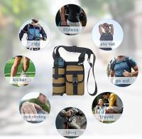 Bolsos de hombro con soporte para botella de agua, bolso cruzado para deportes al aire libre, senderismo - details 4