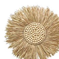 Corona de macramé tejida a mano, adorno de pared bohemio para dormitorio de bebé, guardería - details 0