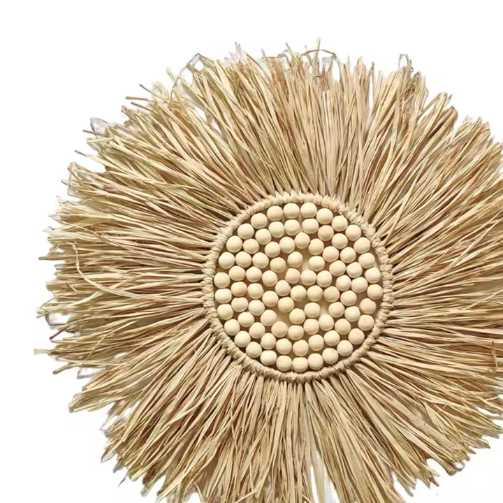 Corona de macramé tejida a mano, adorno de pared bohemio para dormitorio de bebé, guardería - 1