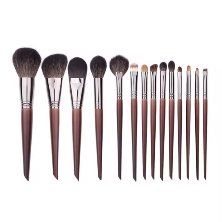 Juego de Pinceles de Maquillaje de Pelo de Cangzhou Suave de 14 Herramientas - 1