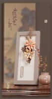Ramo de flores, bloque de construcción, álbum de fotos, bonsái Artificial eterno, montaje de modelo, planta de plástico, ladrillo, decoración del hogar, regalo de cumpleaños - details 6
