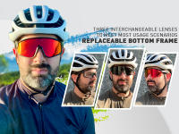 Kapvoe-gafas de sol de ciclismo para hombre, lentes deportivas para bicicleta de montaña, UV400, 1 lente - details 0