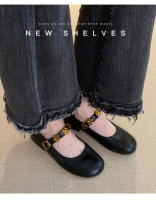 Francés de suela plana solo zapatos de las mujeres 2025 nuevos modelos con faldas, versátiles zapatos pequeños de cuero, zapatos Mary Jane de mujer, zapatos de noche. - details 3
