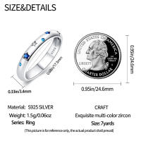 Anillo de Plata Esterlina 925 con Zirconia de Estrella de Copo de Nieve - details 42