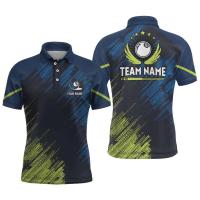 Nuevas camisetas gráficas de billar para hombres, camisa de manga corta con estampado 3D de nombre personalizado informal de verano, camiseta holgada y transpirable - details 5