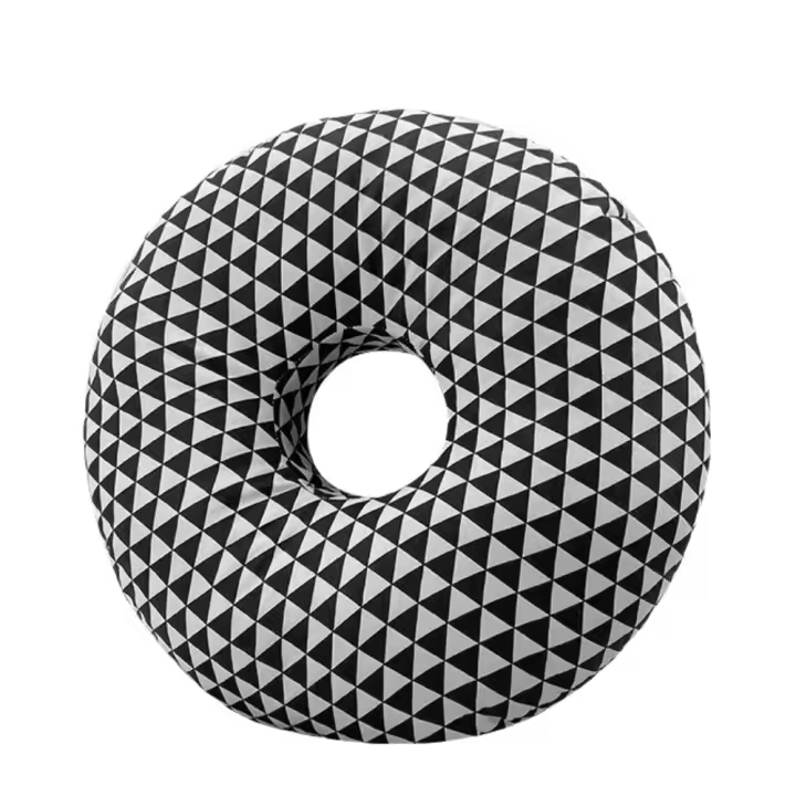Almohada para dormir personalizada y creativa, cómoda almohada de Donut ajustable, almohada hueca suave de un solo orificio, relajación del cuello - 1