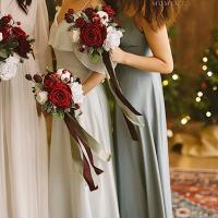 25pcs Flores Artificiales Rosas Falsas para Bodas DIY, Centros de Mesa, Arreglos de Fiesta, Decoración del Hogar - details 2