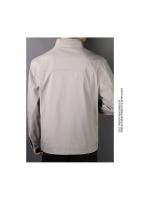 Chaqueta Ligera de Primavera para Hombres Ajuste Delgado, Corte Casual, Material de Poliéster, Cierre de Cremallera, Ideal para Trabajo y Uso al Aire Libre - details 5