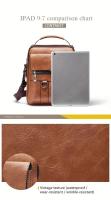 Bolso Cruzado de Cuero PU para Hombres Tamaño 9.7