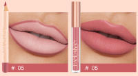 Pintalabios, Combinación De Delineador De Labios Mate Y Brillo De Labios De 12 Colores, Antiadherente, Que No Se Decolora - details 8