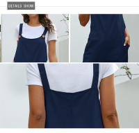 Mono informal de verano sin mangas con pernera ancha para mujer, tirantes largos, vintage - details 2