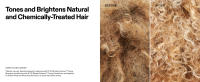 tones and brightens natural and chemically treated hair
