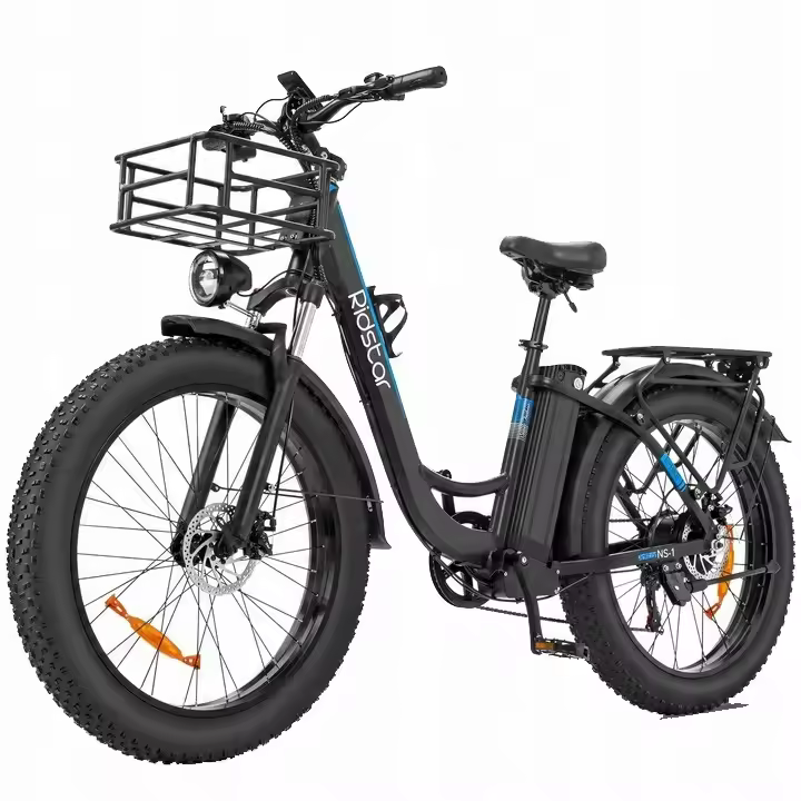 Bicicleta eléctrica Ridstar MN26 1500W 48v 20ah 55hp/h 120hp 26" * 4.0" 99% nueva - 1