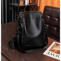 Mochila De piel auténtica para mujer, bolso de viaje de alta calidad, informal, de hombro, 2023 - details 24