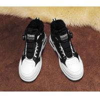 Forro polar engrosado caliente Martin botas de invierno nueva perilla personalizada con cordones superficie de cuero a prueba de frío aumento caliente de los zapatos de los hombres - details 5